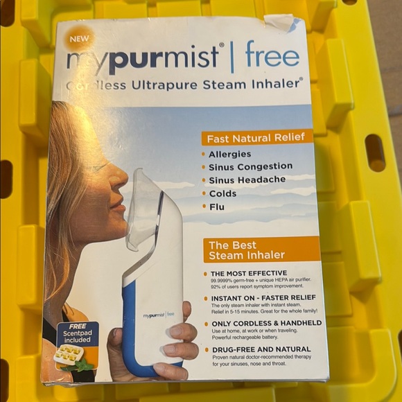 Free Cordless Steam Inhaler - White and Blue,All Products : American Fashion Style Bags On Sale